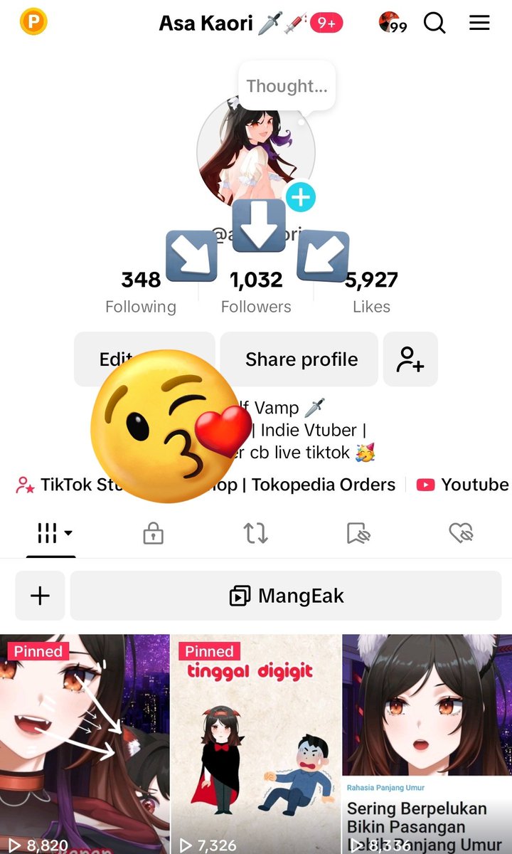 Asakaori_'s tweet photo. KYAHHHHHH 1K APA INIIII 🥳🥳🥳
tiktoku nyentuh 1k 
ajarin stream d tiktokkkk aaaaa

https://t.co/hOC9VHD4kQ

#VtuberUprisings #TikTok https://t.co/jKdby4Vkle