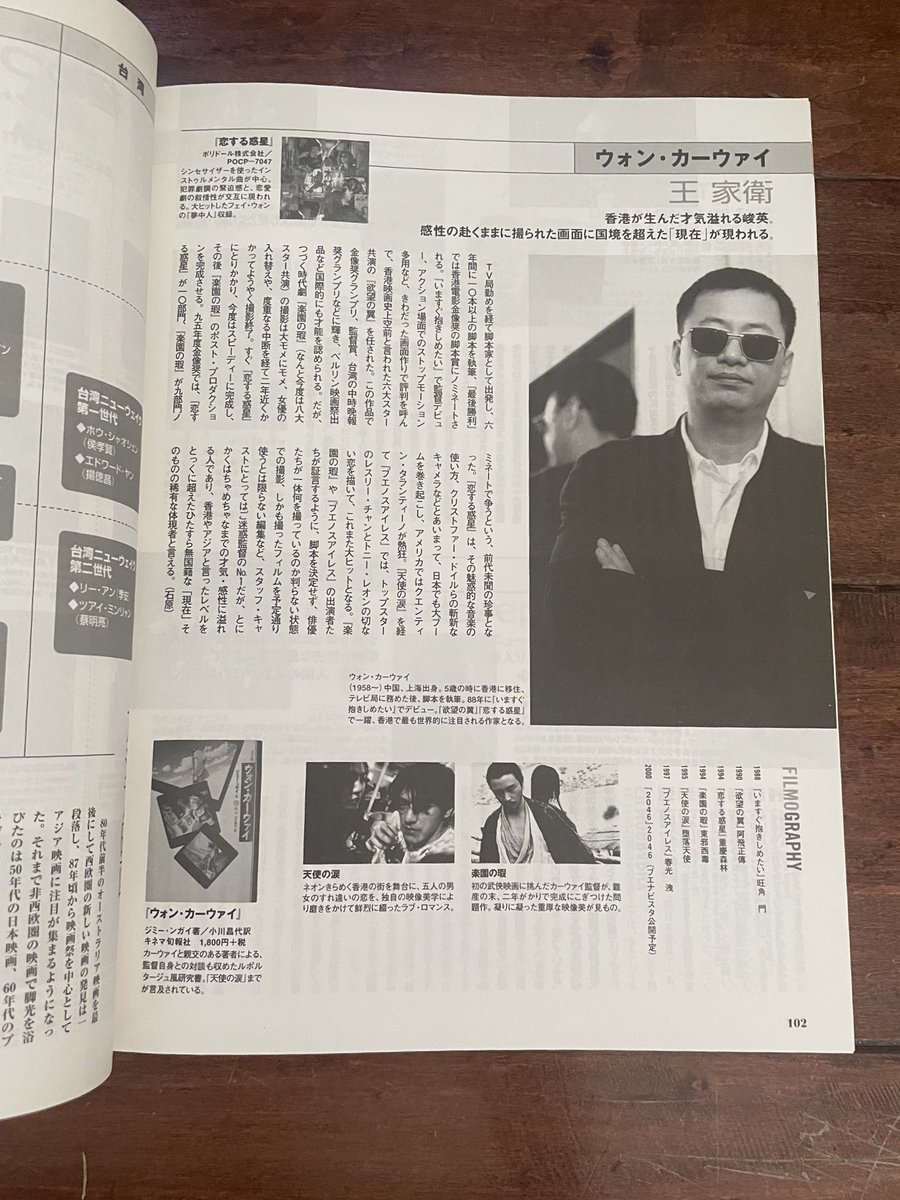found this magazine called cinema map 2000. although it was published by Esquire i can’t find any information on it. 

it features movie recommendations, director and actor profiles and a map of all movie theaters in japan circa 2000!