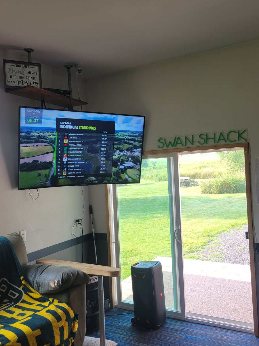 Watching at Swan Shack Eau Claire Wisconsin #livbroadcast
