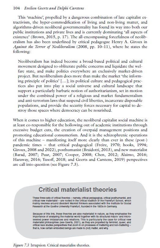 Evelien Geerts, PhD (@egeertsphd) on Twitter photo I finally found some time to promote <a href="/shivazar1/">Dr. Shiva Zarabadi</a> & <a href="/JessieJWL/">Dr. Jessie Bustillos</a>'s Towards Posthumanism in Education volume and the article that <a href="/delphicarstens/">Delphi Carstens</a> & I wrote on #irruptions & #posthumanist #pedagogies for #morethanhuman #crisistimes. See shorturl.at/lI4ii or PM me for a copy! I finally found some time to promote <a href="/shivazar1/">Dr. Shiva Zarabadi</a> & <a href="/JessieJWL/">Dr. Jessie Bustillos</a>'s Towards Posthumanism in Education volume and the article that <a href="/delphicarstens/">Delphi Carstens</a> & I wrote on #irruptions & #posthumanist #pedagogies for #morethanhuman #crisistimes. See shorturl.at/lI4ii or PM me for a copy!