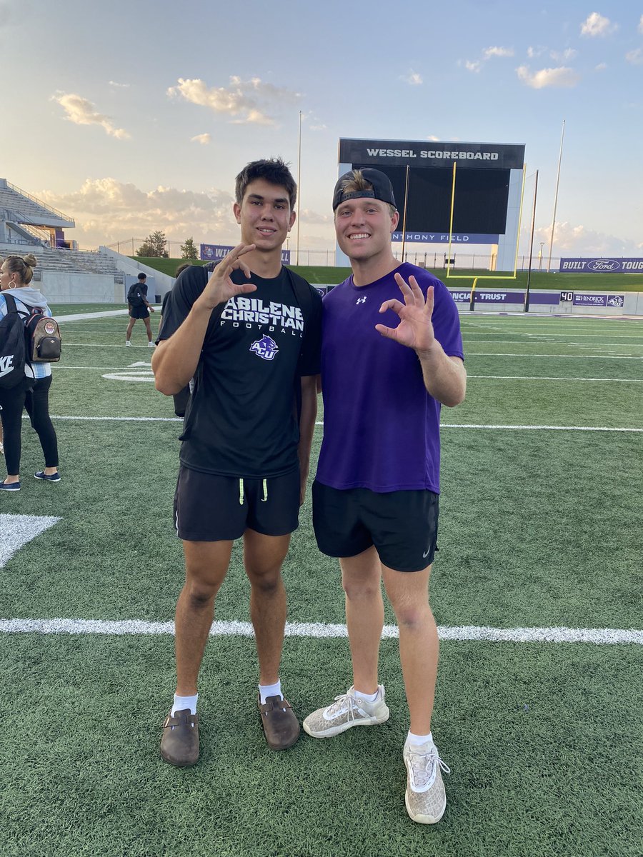 Mateo Perez (@mateo_perez_26) on Twitter photo Had a great day yesterday competing at <a href="/ACUFootball/">ACU Football</a> camp. Thank you to all of the coaches <a href="/RickBowie2/">Rick Bowie</a> <a href="/McdonaldRiggs/">Riggs Mcdonald</a> <a href="/coachp_ACU/">Keith Patterson</a> <a href="/CoachGZimmerman/">Galen Zimmerman</a> <a href="/A_Pena4/">Al Pena</a> Had a great day yesterday competing at <a href="/ACUFootball/">ACU Football</a> camp. Thank you to all of the coaches <a href="/RickBowie2/">Rick Bowie</a> <a href="/McdonaldRiggs/">Riggs Mcdonald</a> <a href="/coachp_ACU/">Keith Patterson</a> <a href="/CoachGZimmerman/">Galen Zimmerman</a> <a href="/A_Pena4/">Al Pena</a>