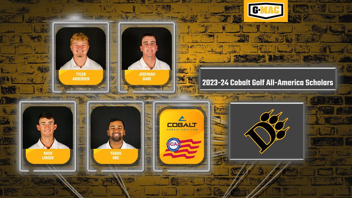 ODUAthletics's tweet photo. RELEASE | 4 Panthers from @ODUPantherGolf were named Cobalt @GolfCoachesAssn All-America Scholars! Congratulations to Tyler, Jeremiah, Nash and Yadhu! #ClawsOut

📰: https://t.co/MTZw80w2AT https://t.co/zhLr1d7kQ9