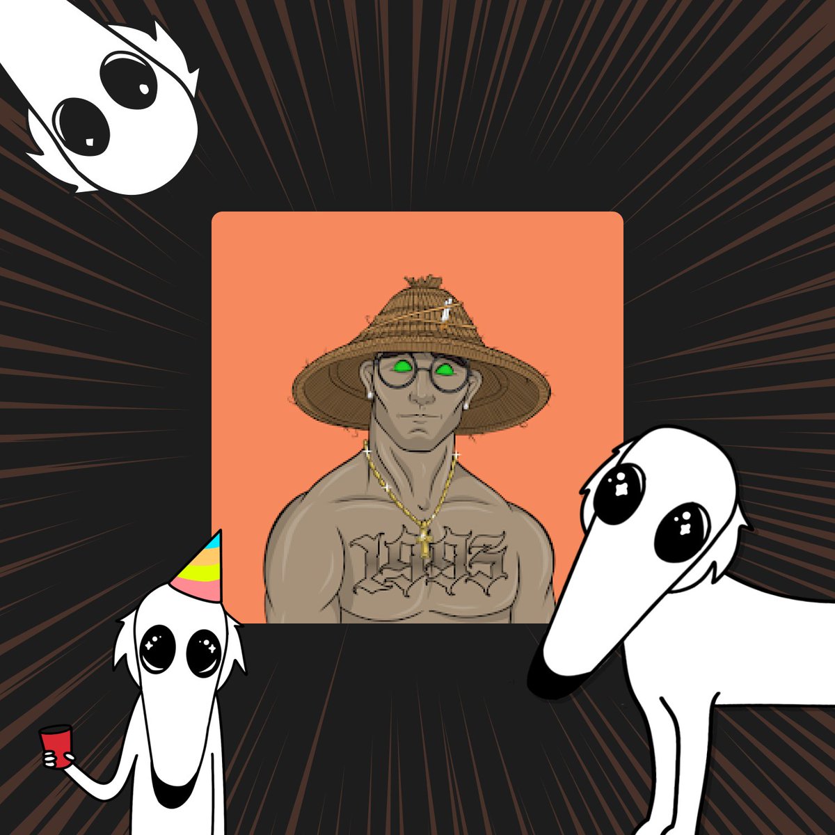 Lemdo just won this fiiire NFT on <a href="/saintsoflaNFT/">SAINTS of L.A.</a> Space! Thank you Saints🤍