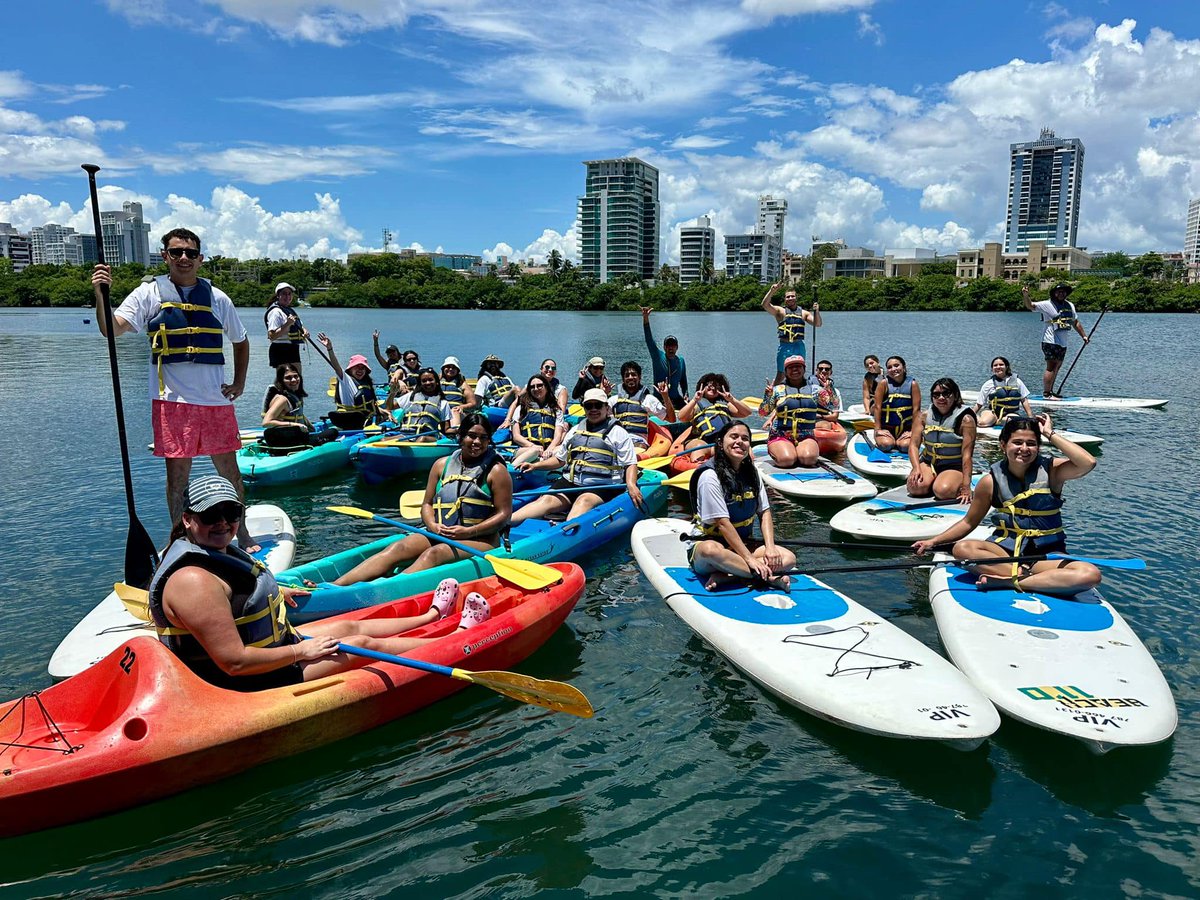 capacpuertorico's tweet photo. During the summer, CAPAC Trainees had the opportunity to participate in a Team Building activity at the Condado Lagoon and to participate in a sociocultural activity at Old San Juan. They had a blast! https://t.co/OmI1gzp6rI