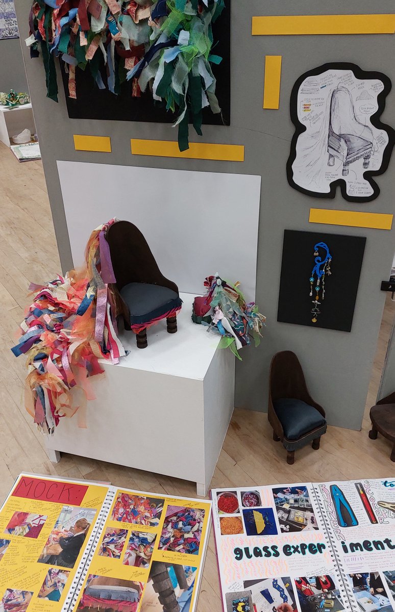 teachergreaves's tweet photo. Just a FEW snaps from the final exhibition we had at the end of the school year. It's always inspiring and humbling to see all the creativity, work and quality final outcomes that the GCSE and A-level students achieve. https://t.co/1nYACQ0byu