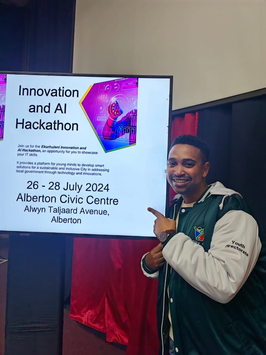 City_Ekurhuleni's tweet photo. We are geared up to host the #CoE2024AI_Hackathon that will take place over 3️⃣ days at the 📍Alberton Civic Centre. 

Registration is now underway and we are excited to witnesss innovators showcase their IT skills. https://t.co/8ptGBV9aOr