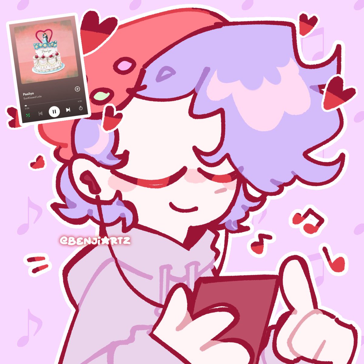 SweetSeraFlint's tweet photo. ★　NEW POST　 ׅ⎖　RING RINGG XD
　❛ Ikaw at ikaw, Ikaw at ikaw..~! ❜

I hc benji listening to traditional filipino love songs cause it reminds him of him and pico 😭🫶 (NEW ART STYLE MAYBE?)
#SOFTbf #BenjaminFairest #FNFSoftMod #FNFSoft #FNFSoftAu #Doodle https://t.co/Pnskkm3pQG