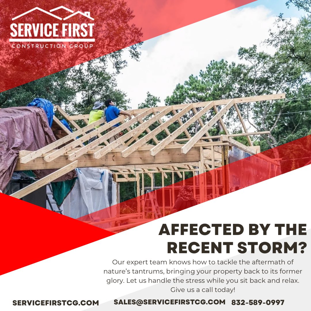 ServiceFirstCG's tweet photo. We are out here helping all of our customers. Our expert team knows how to tackle the aftermath of nature’s tantrums, bringing your property back to its former glory. Let us handle the stress while you sit back and relax. ✨ https://t.co/HTgPS93ujD