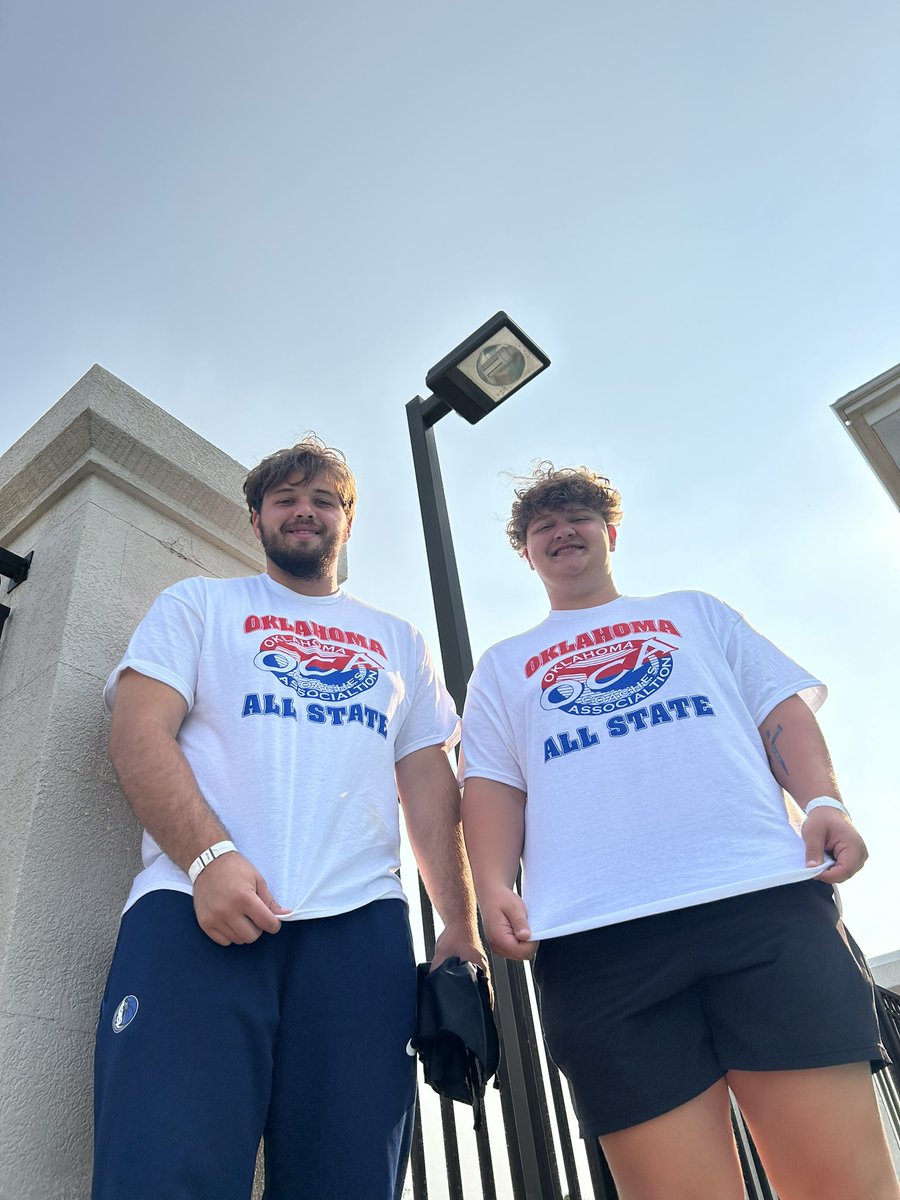 All State football game will be shown at the League at Choctaw Casino Resort. Kickoff at 7:00. Tucker #74 and Carson #56 on East squad.