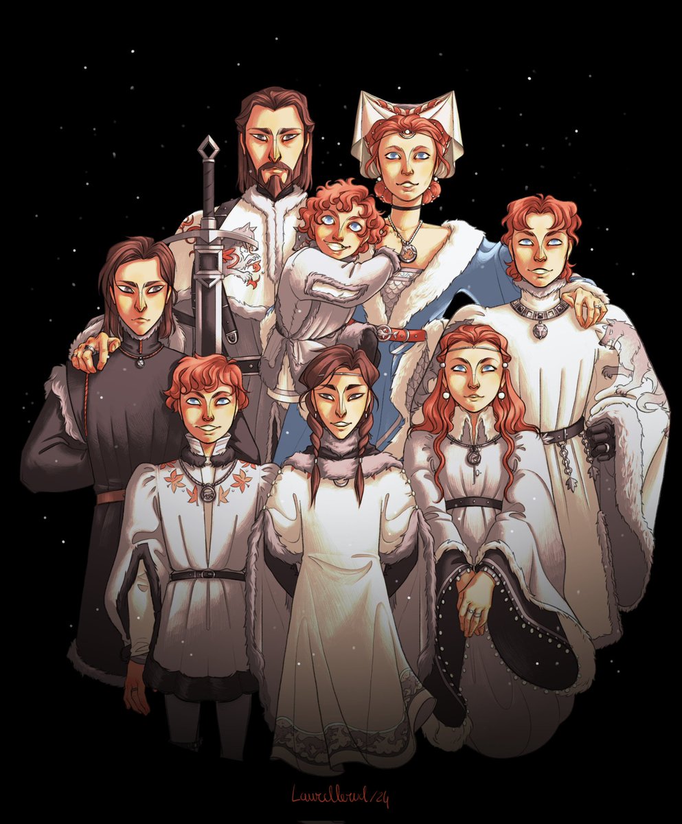 asoiaflitandart's tweet image. House Stark of Winterfell

🎨 laurellerual