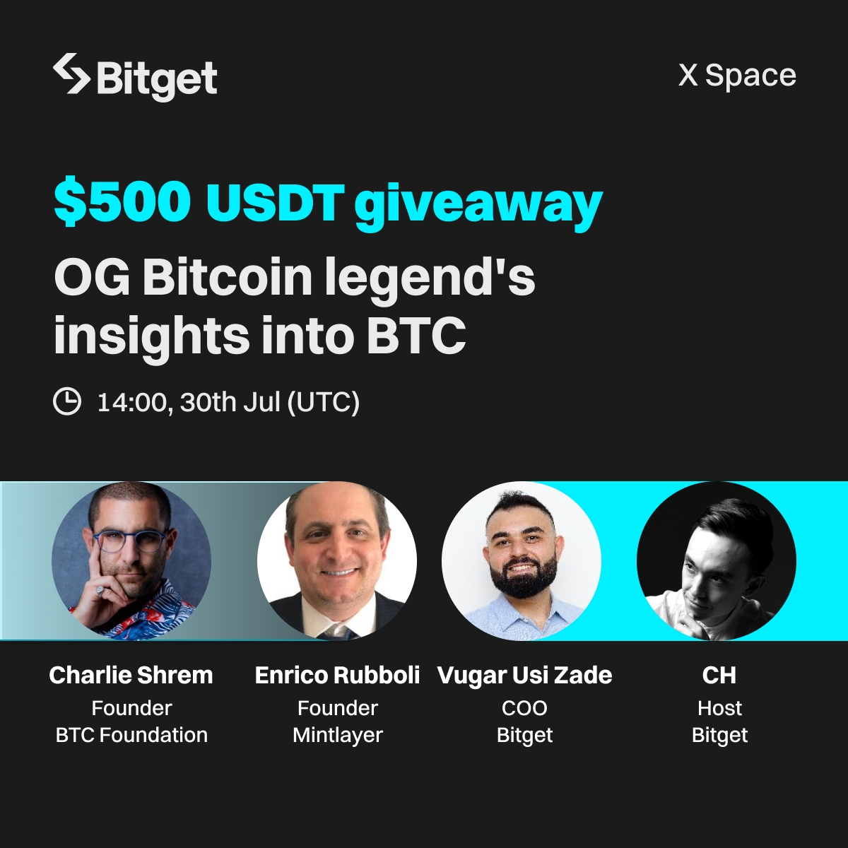 On July 30th, I will be hosting a free spaces with @bitgetglobal and  @mintlayer to discuss #Bitcoin, scaling, and more fun stuff! Tune in here..
