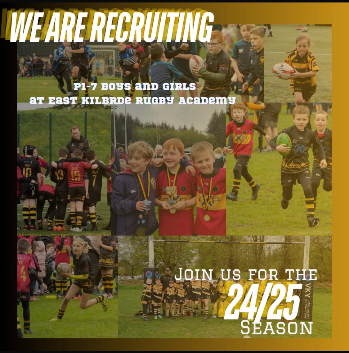WE ARE RECRUITING - Join us for the P1/7 Boys &amp; Girls 24 / 25 season.
