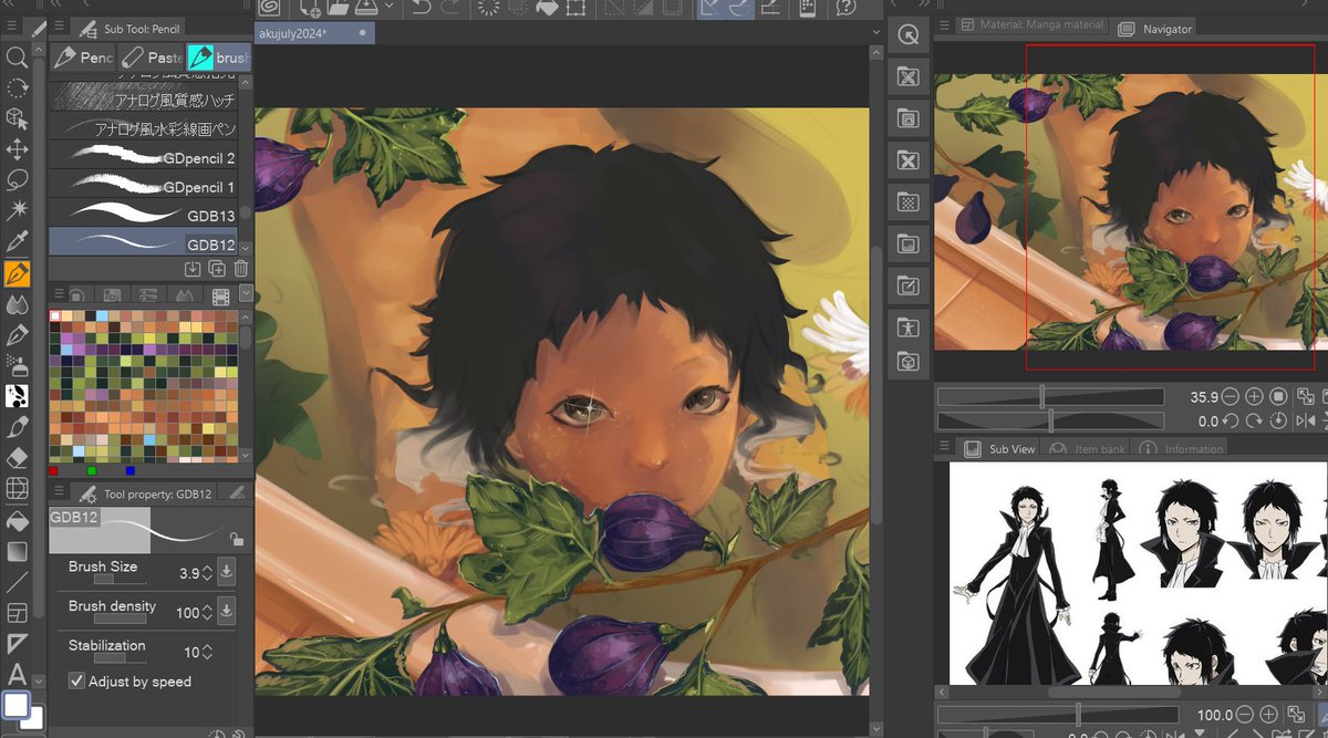 artishtics's tweet photo. wip update look at my soggy cat #bsd https://t.co/4lqry51rAV