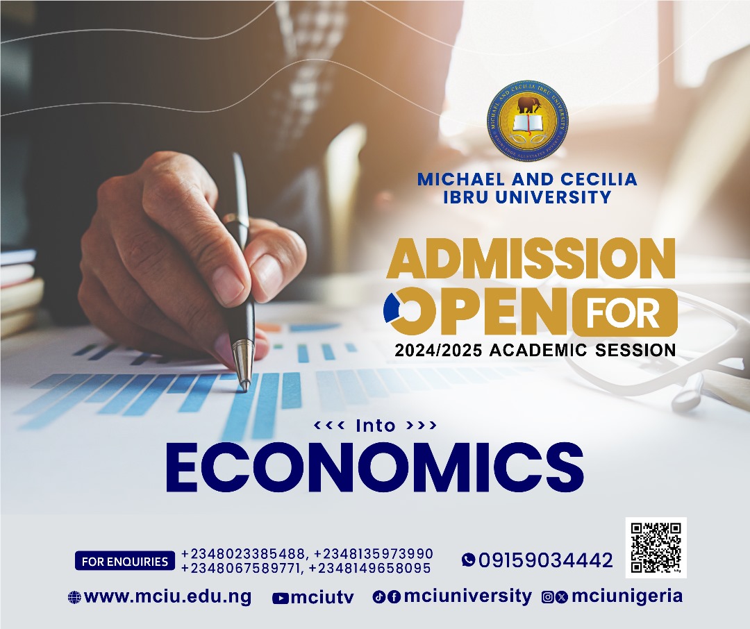 mciunigeria's tweet image. Looking to excel in Economics? 
Look no further than MCIU! With top-notch faculty, cutting-edge research, and a dynamic learning environment, MCIU is the best place to study economics and shape your future. 

#StudyEconomics
 #MCIU #HigherEducation #FutureEconomist