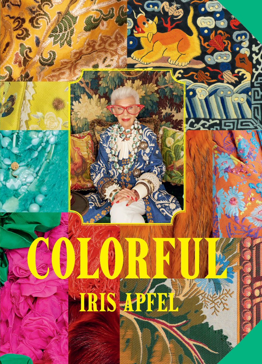 Iris Apfel (@irisbapfel) on Twitter photo What is the color of happiness? Celebrate Iris’s treasure trove of inspiration, influences, and a life well lived in IRIS APFEL: COLORFUL. Preorder your copy today: bit.ly/ColorfulBookIr…
US <a href="/ABRAMSbooks/">ABRAMS Books</a> August 20th
UK <a href="/EburyPublishing/">Ebury Publishing</a> August 22nd
#IrisApfelColorful What is the color of happiness? Celebrate Iris’s treasure trove of inspiration, influences, and a life well lived in IRIS APFEL: COLORFUL. Preorder your copy today: bit.ly/ColorfulBookIr…
US <a href="/ABRAMSbooks/">ABRAMS Books</a> August 20th
UK <a href="/EburyPublishing/">Ebury Publishing</a> August 22nd
#IrisApfelColorful