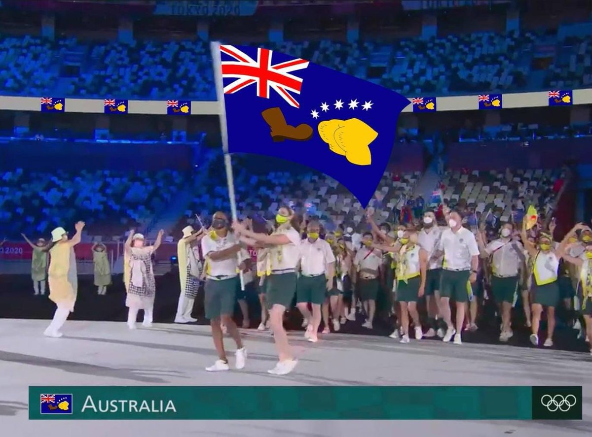 Lista la delegación de Australia para el desfile de inauguración de los Juegos Olímpicos #Paris2024