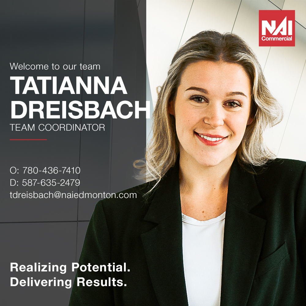 NAIEdmonton's tweet photo. We are pleased to announce the addition of Tatianna Dreisbach as Team Coordinator. Tatianna is dedicated to supporting her team, brining her friendly &amp; helpful demeanor to enhance her proactive approach.
 
Learn more about Tatianna: https://t.co/WuPEkhHbuQ

#cre #yegbiz #growing https://t.co/CO1rGVF3OM