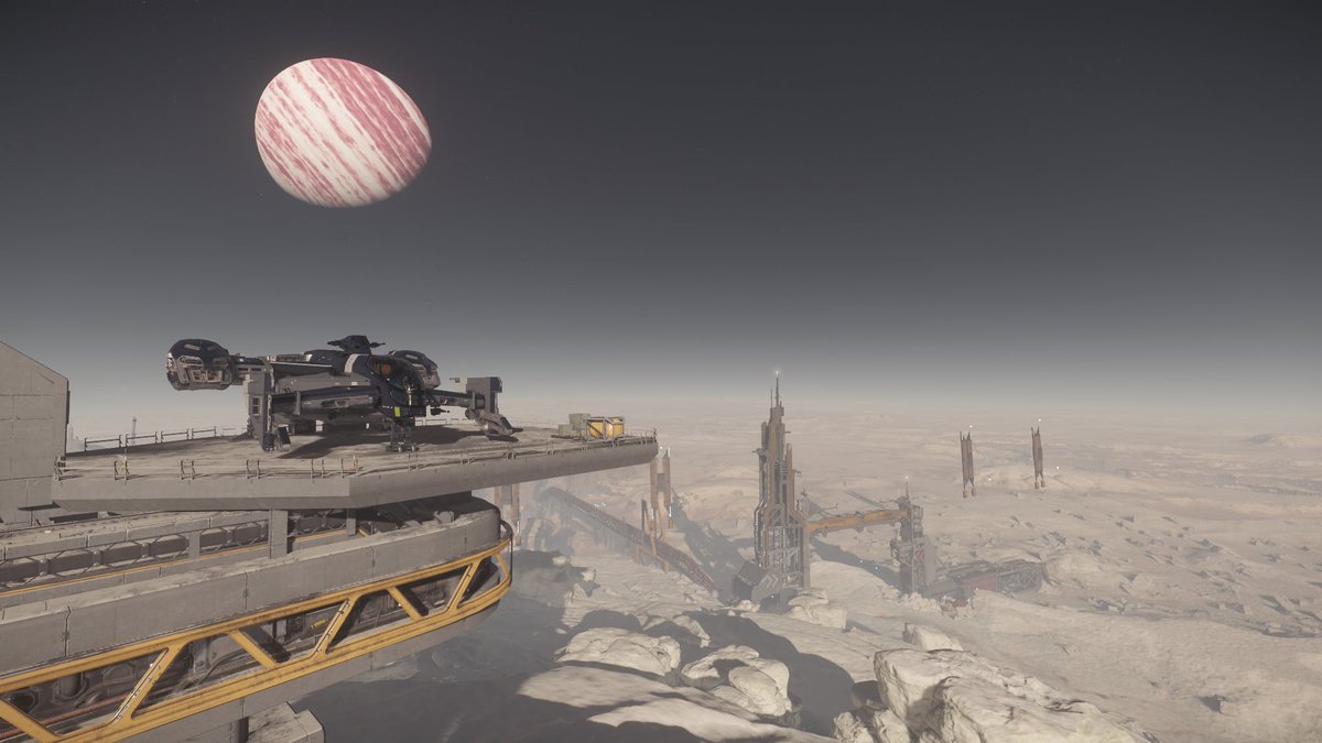 InitOmega's tweet photo. Petite vue de Crusader depuis Daymar.
📸 : ElFrelon

#StarCitizen https://t.co/0BTVfQ6DYr
