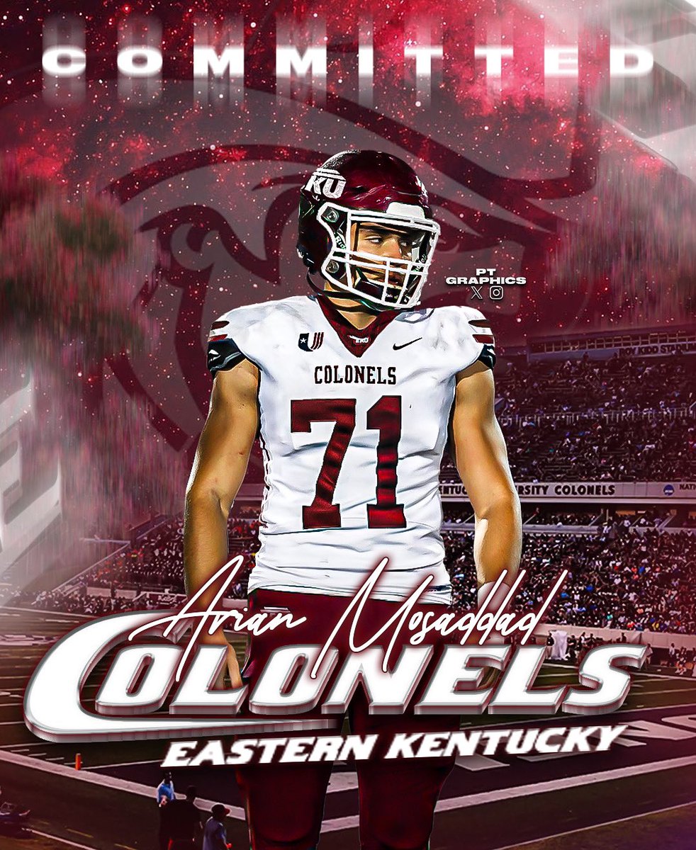 Arian Mosaddad (@arian_mosaddad) on Twitter photo 100% COMMITTED TO <a href="/EKUFootball/">EKU Football</a>. This is truly a blessing. Thank you to all the coaches who helped me along the way. <a href="/CoachO60/">Devone Yelverton</a> <a href="/CoachMathies/">Eric Mathies</a> <a href="/CoachGriffith97/">Coach AG</a> <a href="/CoachDicko/">Donald Dicko White</a> <a href="/dlinevids1/">DLineVids</a> 100% COMMITTED TO <a href="/EKUFootball/">EKU Football</a>. This is truly a blessing. Thank you to all the coaches who helped me along the way. <a href="/CoachO60/">Devone Yelverton</a> <a href="/CoachMathies/">Eric Mathies</a> <a href="/CoachGriffith97/">Coach AG</a> <a href="/CoachDicko/">Donald Dicko White</a> <a href="/dlinevids1/">DLineVids</a>