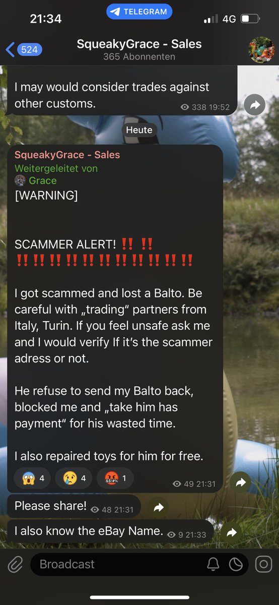 ‼️‼️‼️‼️‼️‼️SCAMMER ALERT! BEWARE! AND PLEASE SHARE TO STOP THEM. 

I got reports that wasn’t the first time! ‼️‼️‼️‼️‼️‼️

#inflatable #squeaky