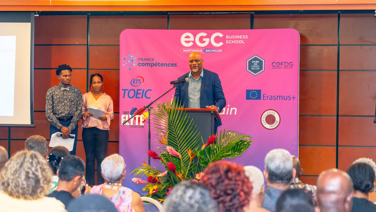 Remise des diplômes pour la promotion 2024 de l'#EGC #Martinique.
