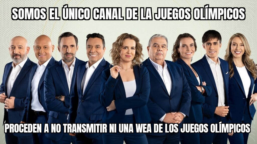 Eslayier's tweet photo. Chilevisión siendo Chilevisión #JJOOxCHV #CHV #JuegosOlímpicos #Paris2024 https://t.co/NuPZ50Ydrw