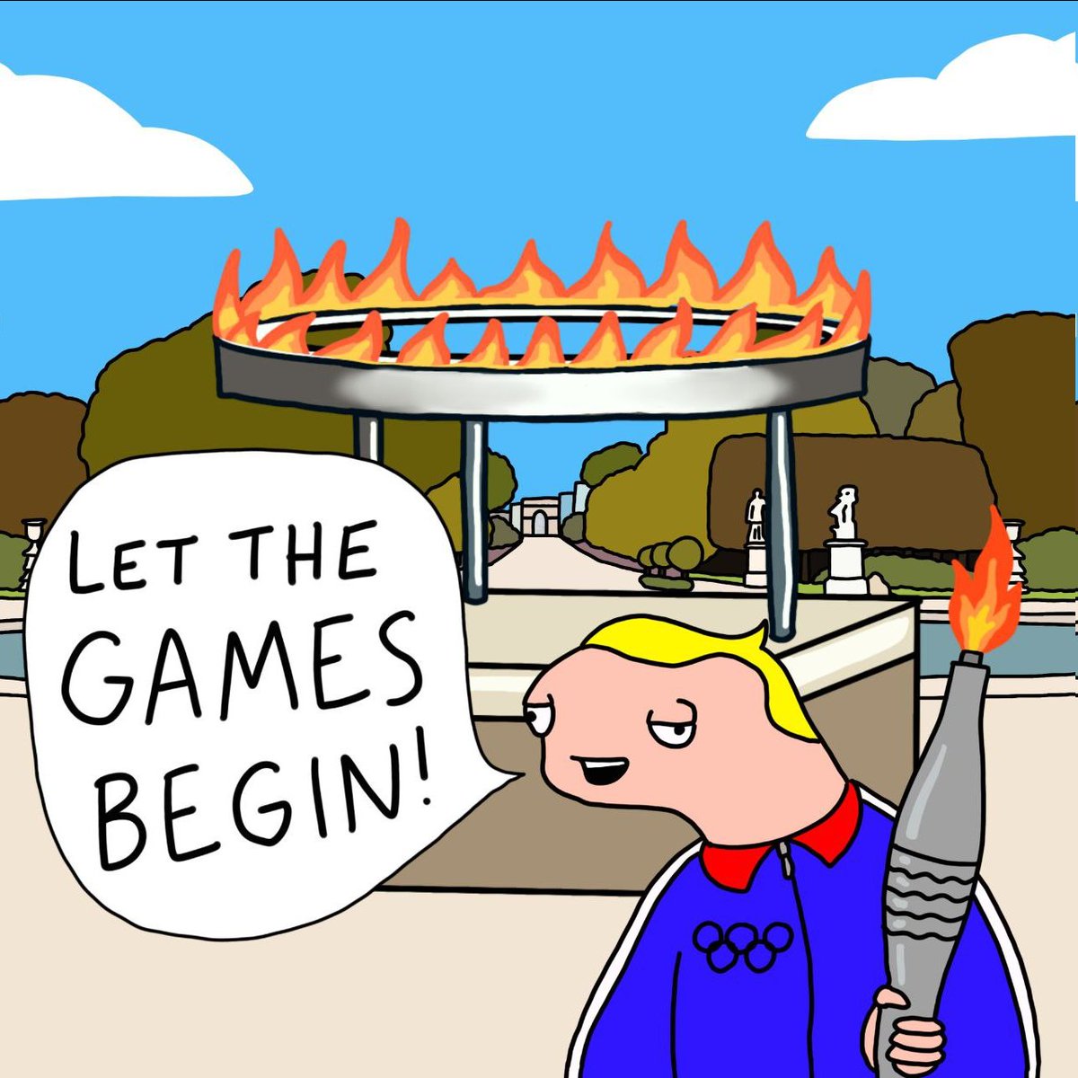 olumpcSOL's tweet photo. Day 102: After 3 months of travelling the world, Louis lights the cauldron and officially opens the Paris 2024 Olumpec Games!

#Olympics #Paris2024 #OlympicGames https://t.co/kJ4jisvxsi