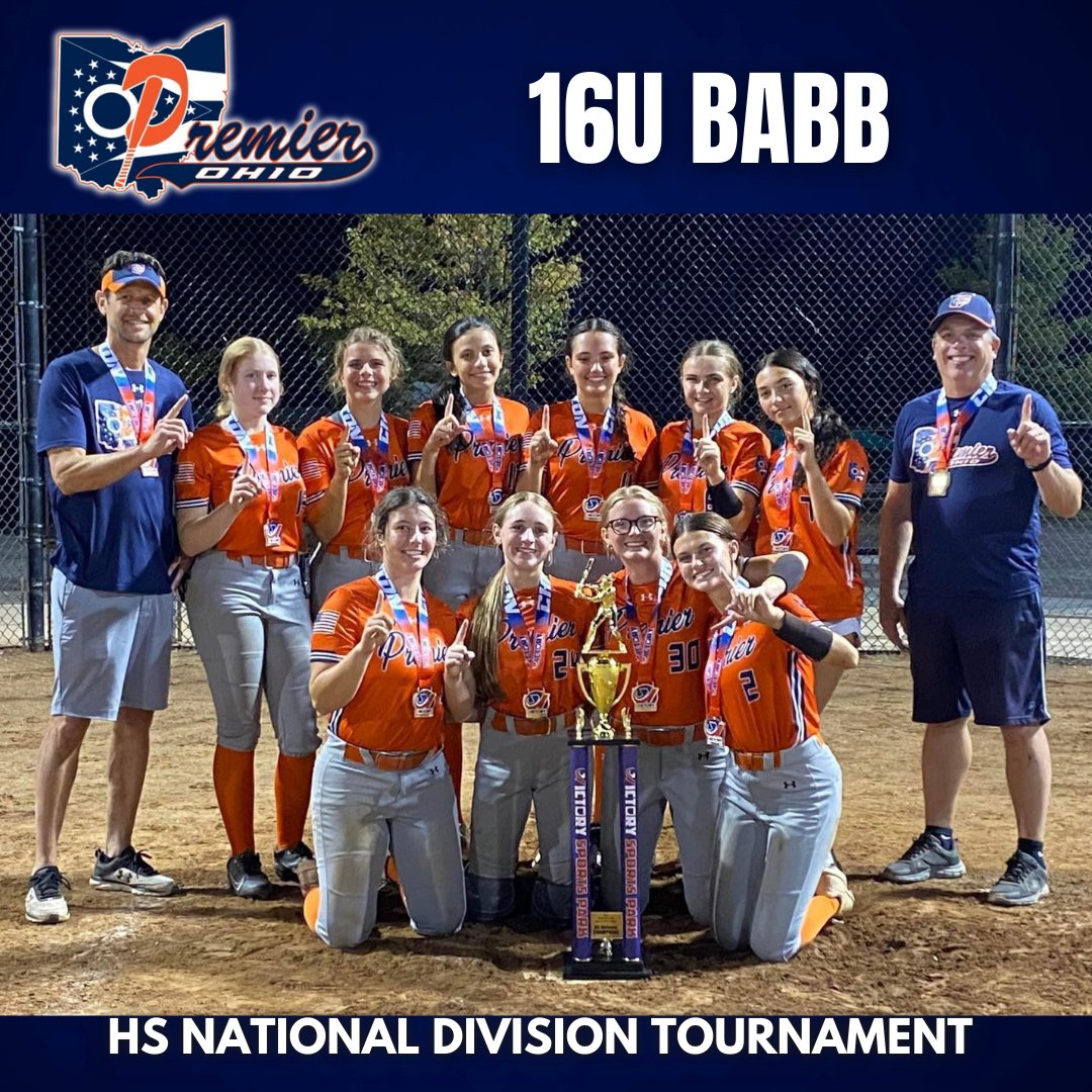premierath's tweet photo. Medals look good on you 16U Babb 🏆️ 🥇 

2024 HS National Division Tournament Champions at Victory Park.

3 HR's (2 GRAND SLAMS) and the girls pitched well and played outstanding defense!

#softball #fastpitch #premierohiosoftball #premierohiofastpitch #cle #trophies #grandslam https://t.co/HsbyuzvhFs