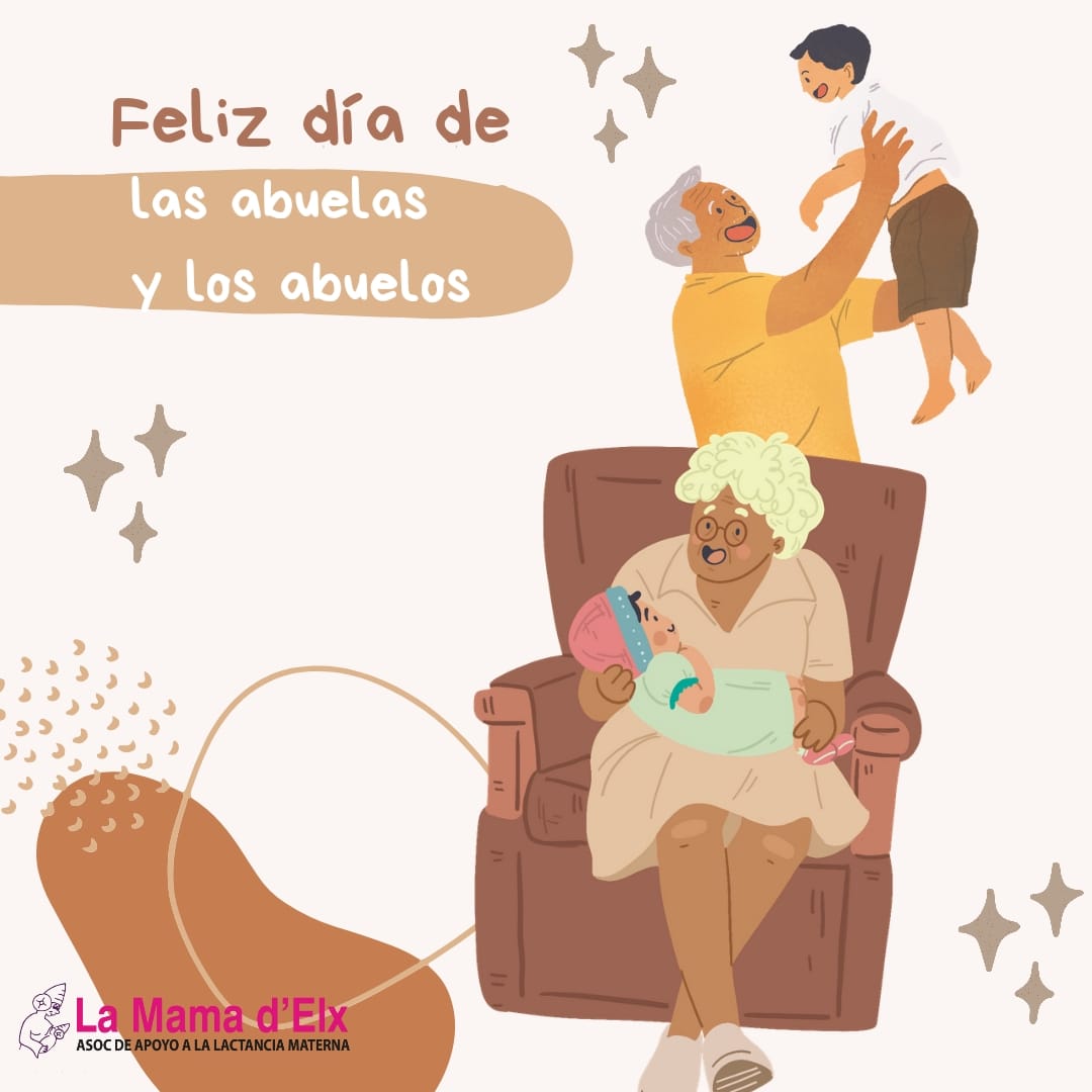 ¡Feliz día de las abuelas y los abuelos!
A los que nos ayudan con la crianza.
A los que cuidan a las nuev@s mamás y papás.
A los que respetan nuestras decisiones. 
A los que miman a nuestros hijos e hijas.
A los que dan caprichos a los peques.
...
A todos muchas gracias 😘 😘