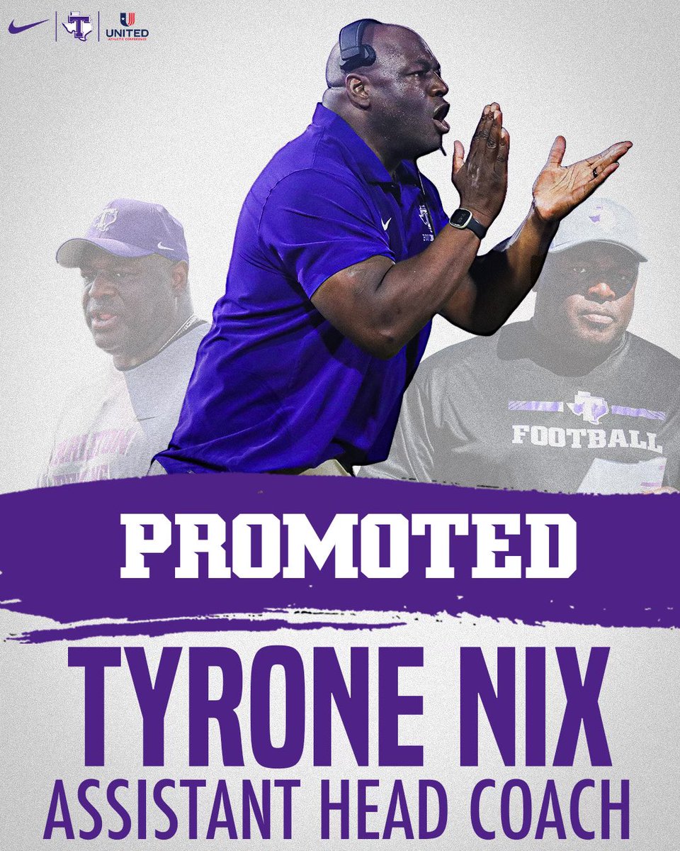 Tarleton State Football (@tarletonfb) on Twitter photo Our defensive coordinator is now our πππππππππ ππππ πππππ πͺ
Congrats, <a href="/CoachTyroneNix/">Coach T.Nix</a>
π°| t.ly/Gepzn Our defensive coordinator is now our πππππππππ ππππ πππππ πͺ
Congrats, <a href="/CoachTyroneNix/">Coach T.Nix</a>
π°| t.ly/Gepzn