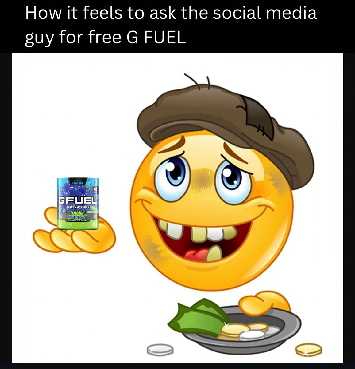 💚 𝗥𝗘𝗧𝗪𝗘𝗘𝗧 IF YOU WANT A FREE G FUEL TUB! PICKING 2 WINNERS TOMORROW BC I AM A GENEROUS LORD! 💰🤴💰