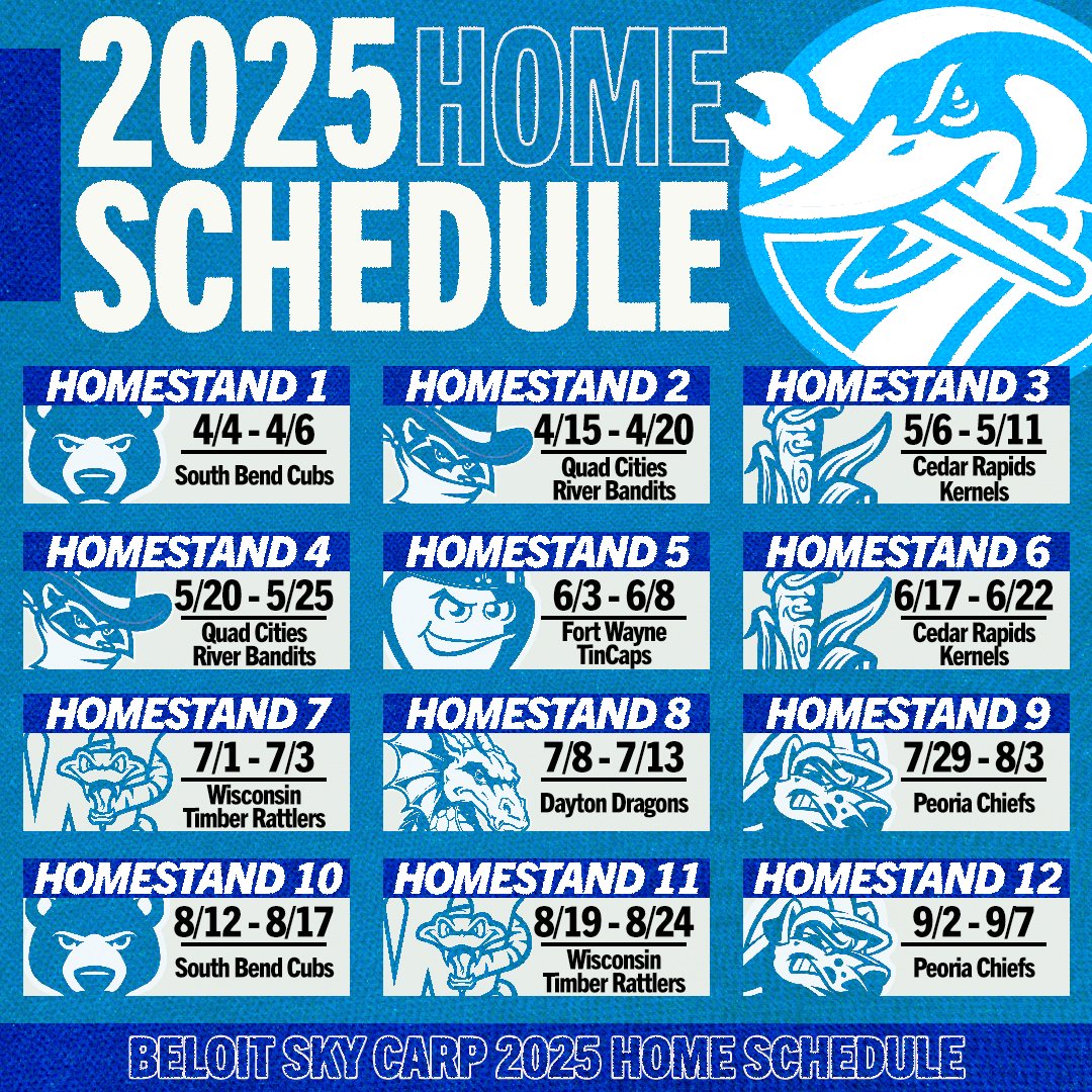 Exciting Rapids Schedule 2025 Image