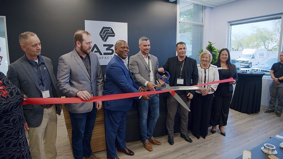 TMDmag's tweet photo. A3D Manufacturing has opened its new Phoenix headquarters. Learn more about the new HQ, which triples A3D's capacity for advanced additive manufacturing and multi-jet fusion printing: https://t.co/yM4mfuwCZQ #tmdmag #medtech #A3D #phoenix #additivemanufacturing #am #3dprinting https://t.co/5EWHPE4ecb
