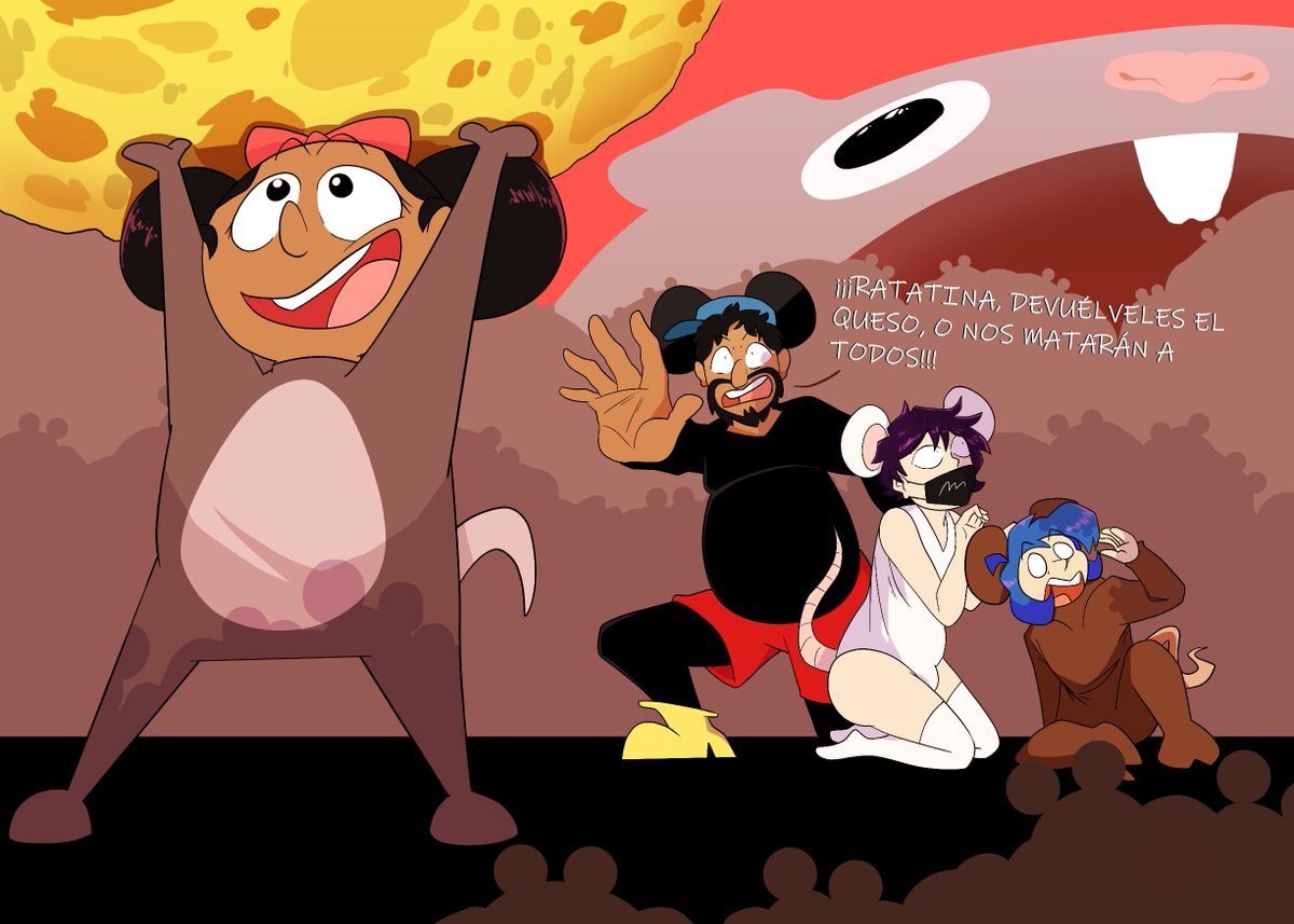 Oblivionarts_2's tweet photo. ¡¡Los ratatines EN ACCIÓN!! Con derker, Shiro, John miranda y su peque ¡¡SON LOS RATATINES!!
#ratatingaming #chile #argentina #fanart #johnmiranda #huerfanoproducciones #derkerbluer
@Ratatin_Gaming https://t.co/1bsyPyAZHG