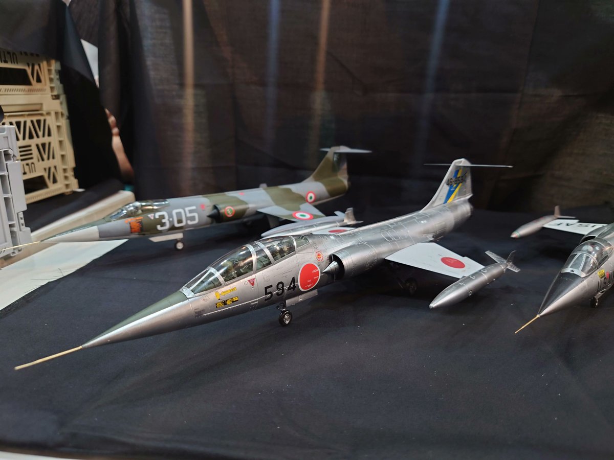 ShipScale's tweet photo. 月刊モデルアート2024年9月号には、HLJの第1回ホビ展イベントレポートが掲載されています。私のF104が写真に載っています！

 #第1回ホビ展 @ModelArtInc https://t.co/hHJL8kglZO