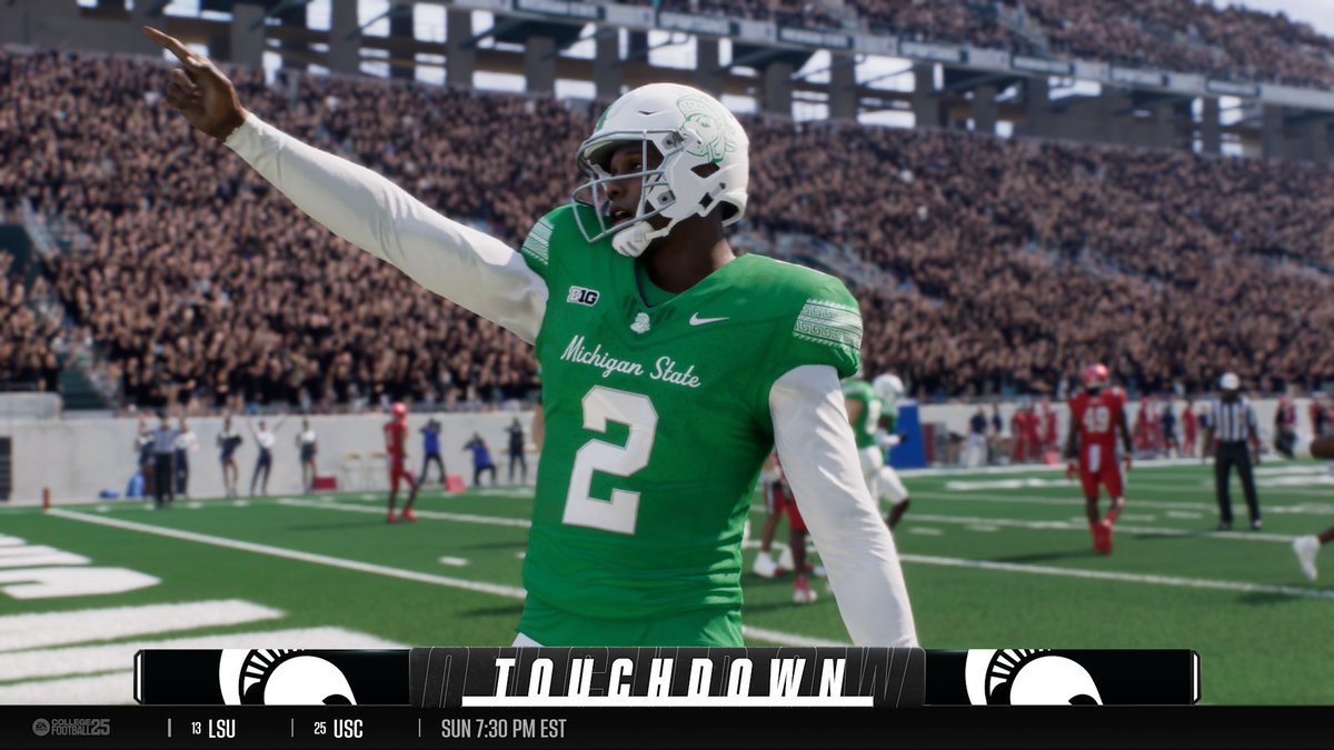 ABreedz's tweet photo. We’re in the game! 

You can download my MSU uniforms by searching ZVKO WW in Create and Share.

Retweet to help a Spartan and tag me when you hoist the CFP trophy in one of these! https://t.co/55Us803W76