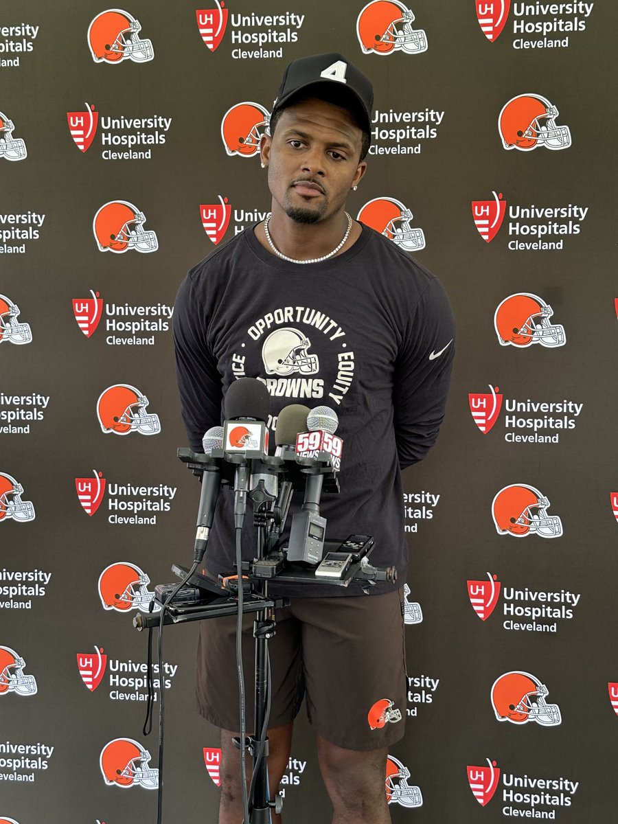 twithersCLE's tweet image. Watson said it’s been tough to “block out the bullshit” the last two years.