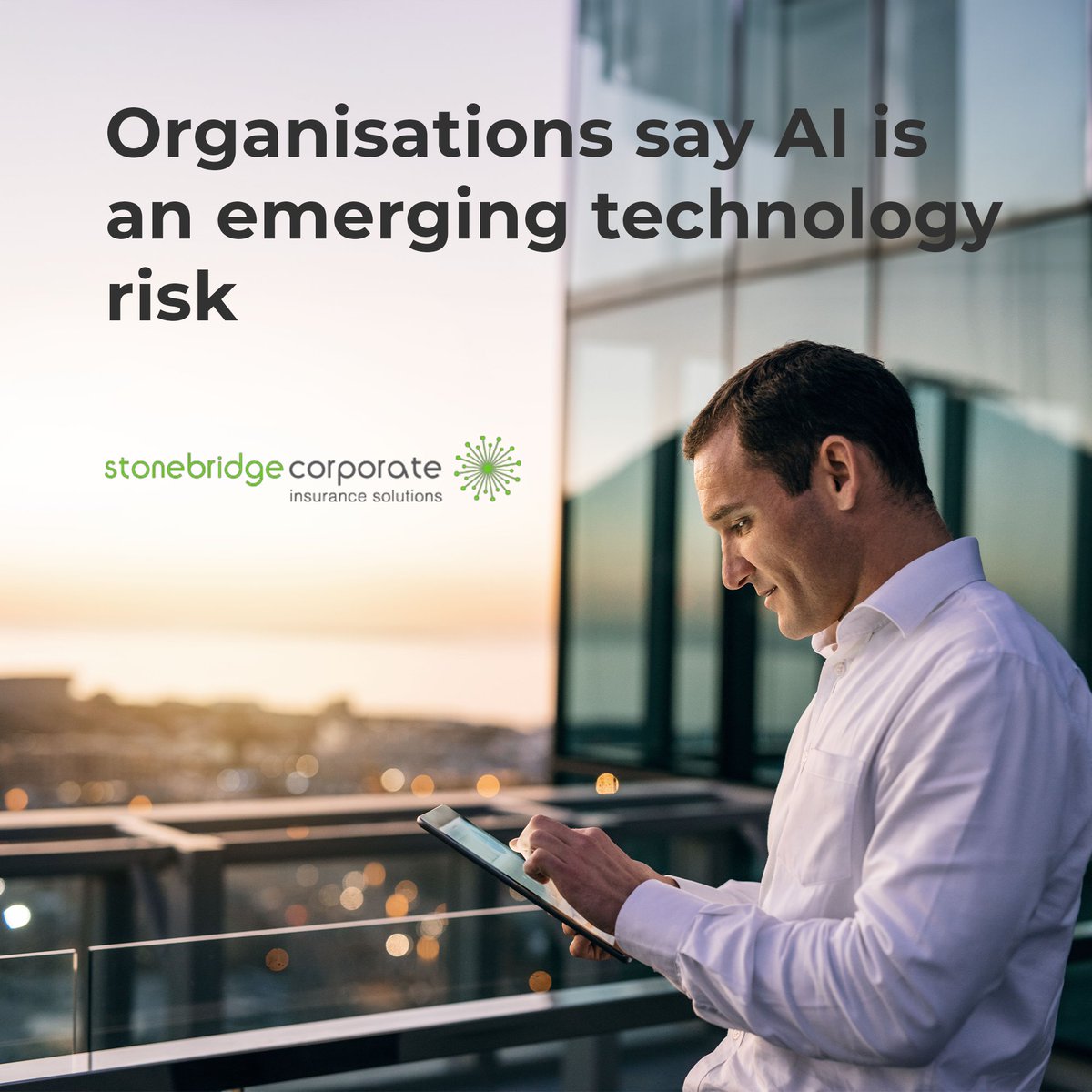 LtdStonebridge's tweet photo. As AI technology advances, organisations are identifying new risks. 

At Stonebridge Corporate, we help businesses navigate these challenges with comprehensive insurance solutions. 

Stay protected in the AI era: https://t.co/aF7WkeCxCe 

#RiskManagement #StonebridgeCorporate https://t.co/j3tefCQVZt