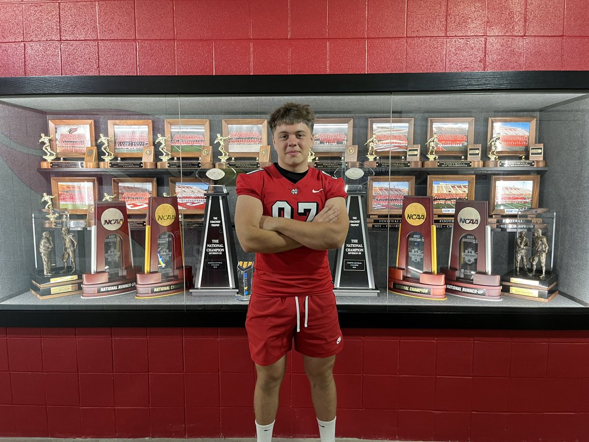 CarterPope95's tweet photo. Very excited and blessed to announce that i am 100% committed to @football_ncc! Thanks to @CoachWark and everyone who has supported me. GO CARDS! @HuntleyFB @Naymo23 https://t.co/1pYFvMpDVJ