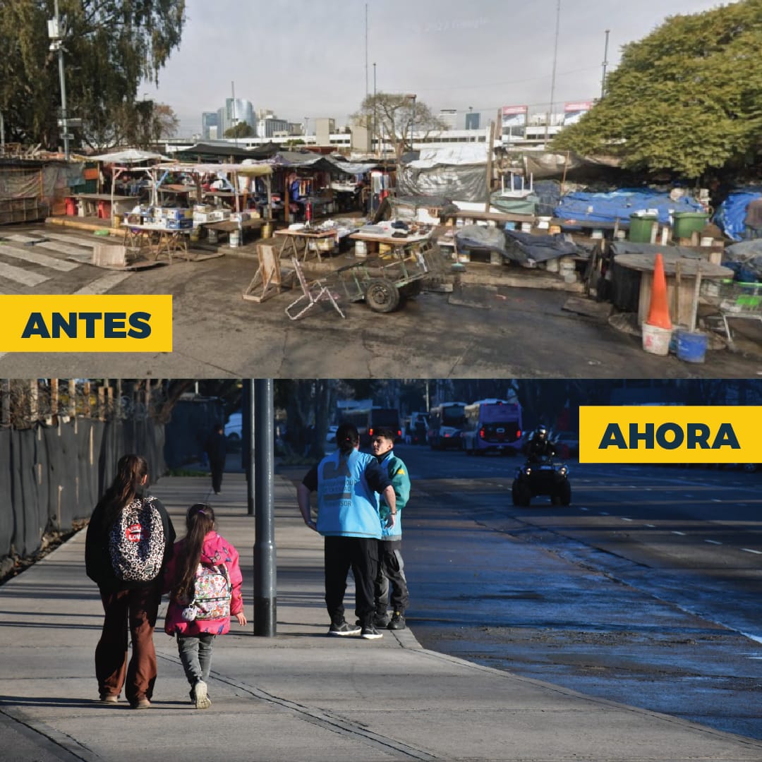 jorgemacri's tweet photo. DONDE HABÍA UNA FERIA ILEGAL HOY HAY UN LUGAR PARA LOS VECINOS 

Cuando asumimos la gestión, fuimos muy claros: en la Ciudad necesitamos orden. 

Recuperamos la zona del Paseo Perette, donde funcionó durante 5 años una feria ilegal en la que vendían droga y objetos robados. Hoy hay un lugar seguro e iluminado para los vecinos. 

Primero desmantelamos la feria, después instalamos un destacamento policial y montamos un operativo especial de limpieza, renovamos veredas y mejoramos la iluminación. 

La Ciudad es de todos los vecinos, no de un grupo que se cree con derecho a todo.