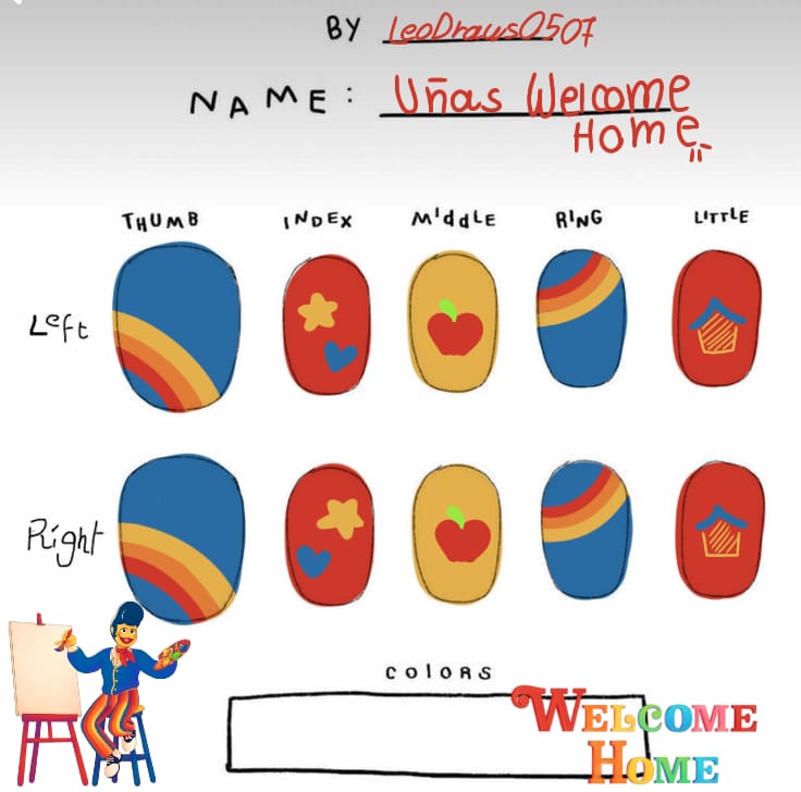 KariContreras77's tweet photo. Una hermosa colaboración con @LeoDraws0507. #uñas #nails #welcomehomewallydarling #colaboracion https://t.co/I0CW7lRkaj
