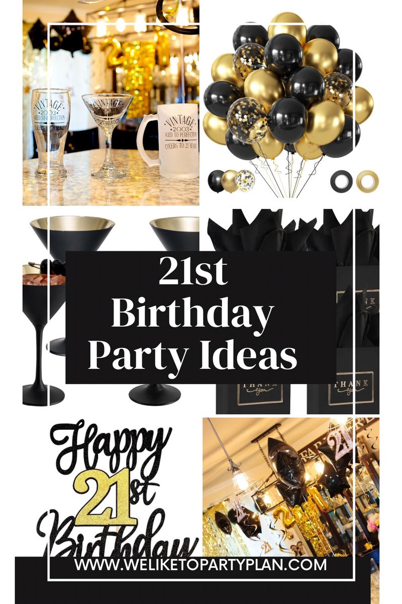 WeLike2PrtyPlan's tweet photo. π€Cheers to 21 Years! Check out some ideas and inspiration for a 21st Birthday themed party!π€
https://t.co/TSNSSmtwHY
#partyideas #partyplanning #partysupplies #diy #WeLiketoParty #partytheme #21stBirthday #twentyone #legalaf #birthday #partydecorations https://t.co/2WlG14JofV