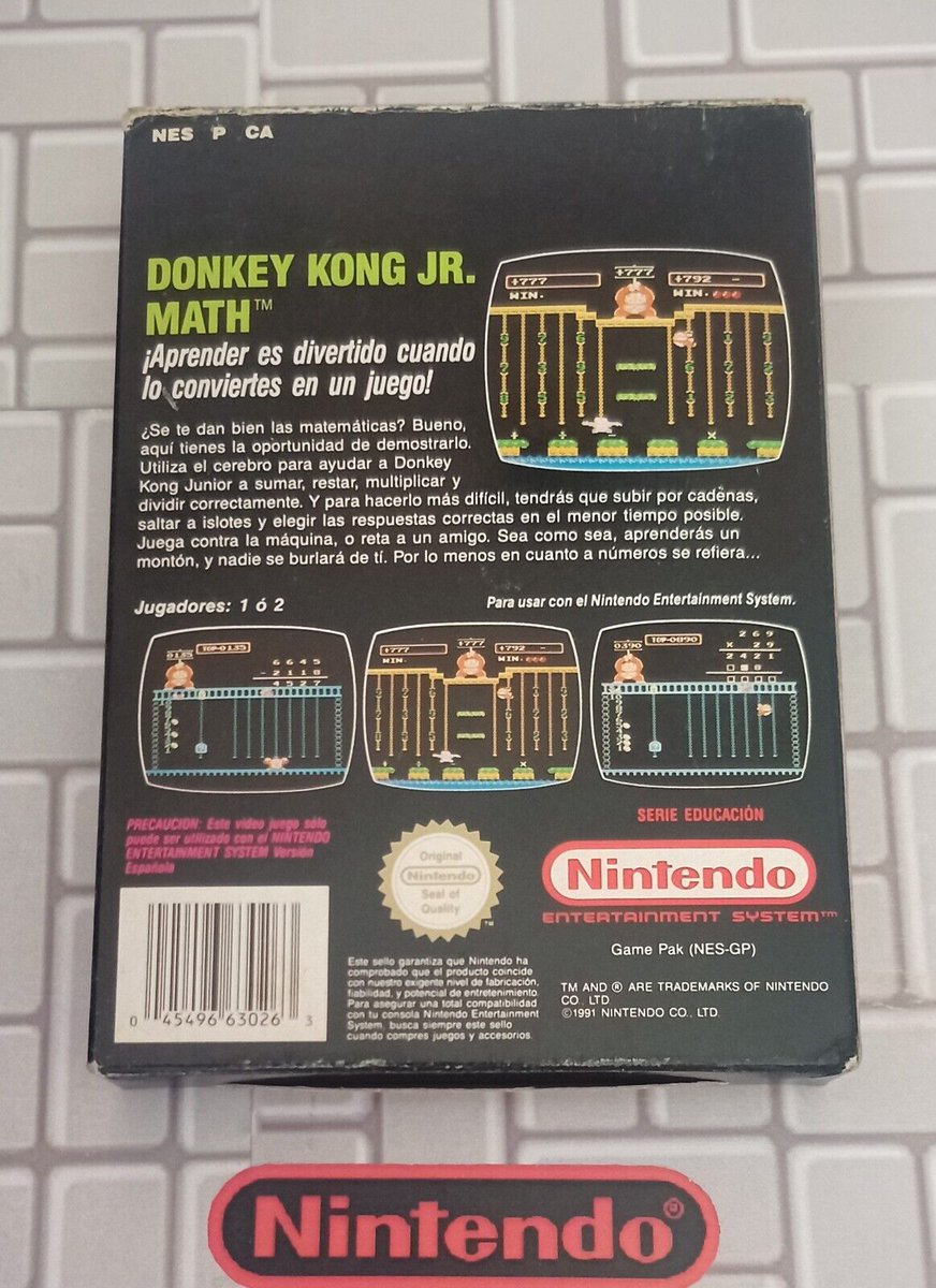 Gamescollection's tweet photo. https://t.co/Su9l0mkdmZ
Donkey Kong Jr Math - PAL B 🇪🇺
Nintendo NES
#auction 

#adv #inpartnershipwithebay #retrogame #retrogamer #retrogaming #ebay #videogames #donkeykong https://t.co/YxQ2OAs3ko