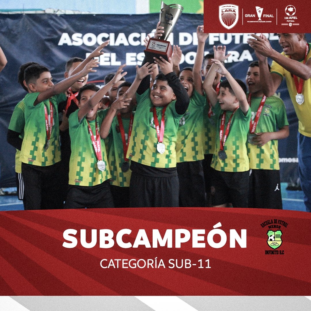 SomosAfel's tweet image. #𝙇𝙞𝙜𝙖𝘼𝙁𝙀𝙇𝙁𝙪𝙩𝙨𝙖𝙡 🇱🇦 | ¡SUBCAMPEONES! 🥈🏆😎

#SomosAFEL #TeamAFEL #ConElOrgulloDeSerLarense #LigaAFEL #TodosSomosAFEL