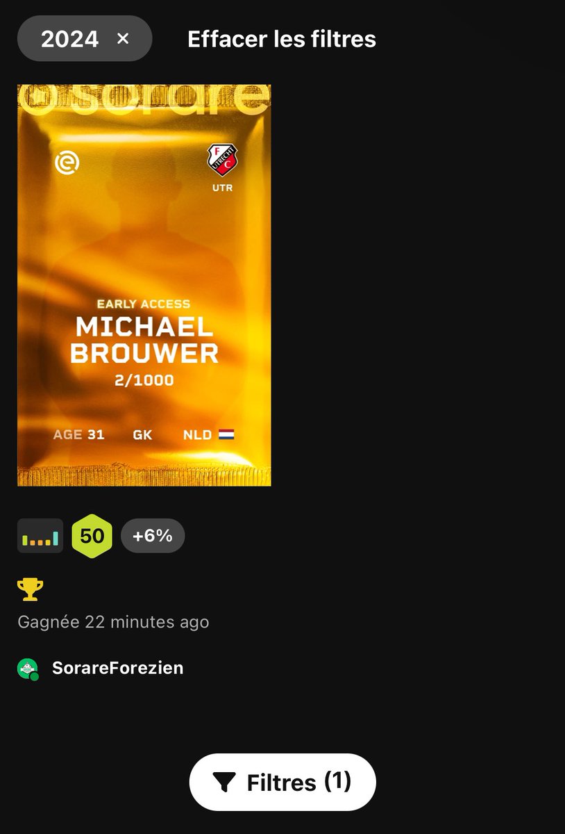 😳Michael Brouwer du FC Utrecht qui tombe.

Pas d’autres propriétaires sur le marché, que dois-je en penser ? 😅

#sorare