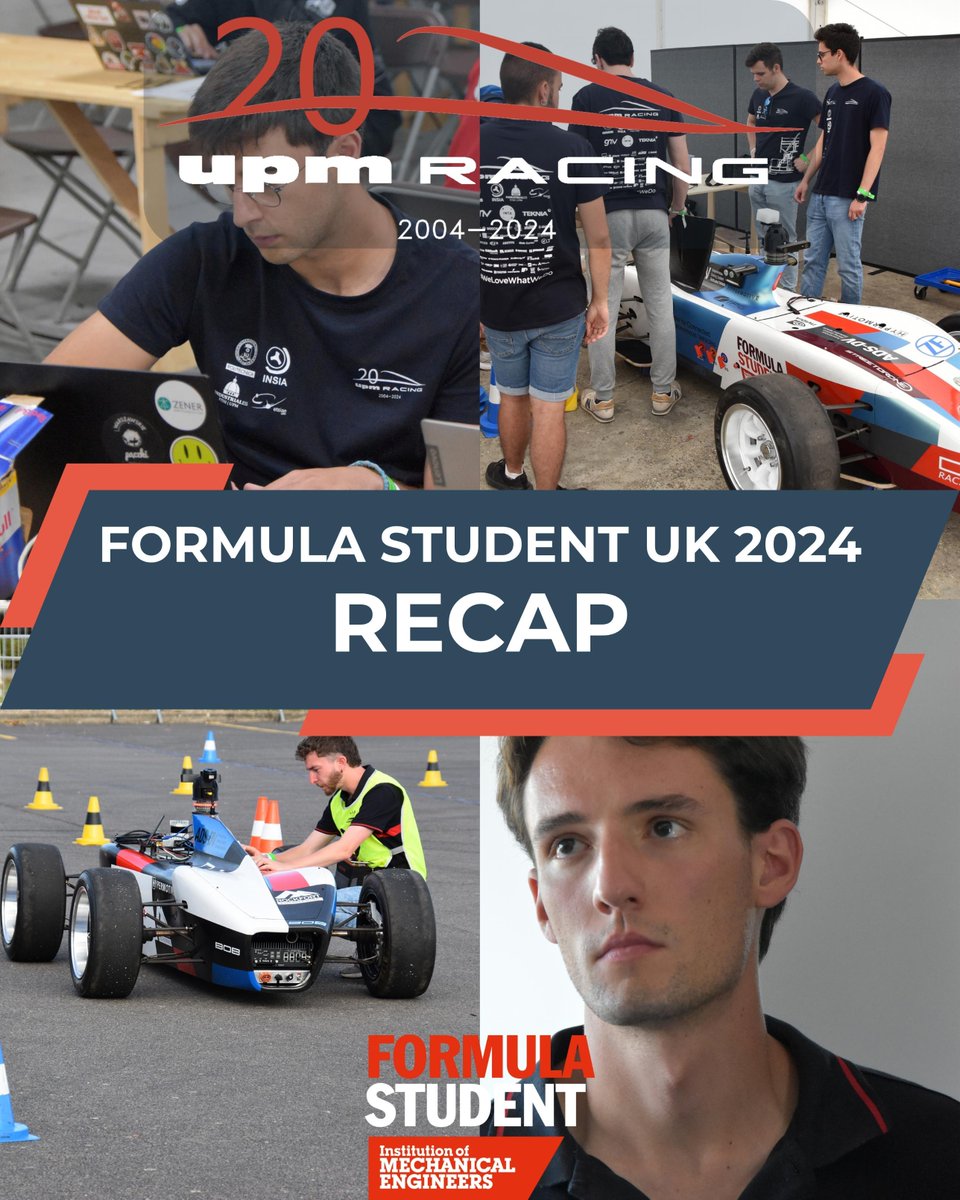 UPMRacing's tweet photo. ¡Ya están los resultados de @formulastudent! P4🏁

La primera competición a la que hemos asistido este año ha sido Fórmula Student UK, celebrada en Silverstone🏎, y estamos muy orgullosos del resultado que hemos conseguido. Un espectacular 4° puesto en la clasificación general!🏆 https://t.co/hSI3vk290e