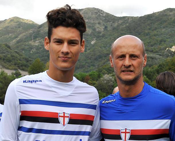 Attilio Lombardo's son Mattia is older here than Attilio was in the Cremonese picture. I guess baldness really skips a generation...