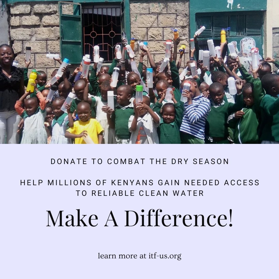ITF_US's tweet photo. Donate to combat the dry season; help millions of Kenyans gain much needed access to reliable, clean water. Learn more at https://t.co/RBtHP5gDL0 https://t.co/uqrMDf0DUk