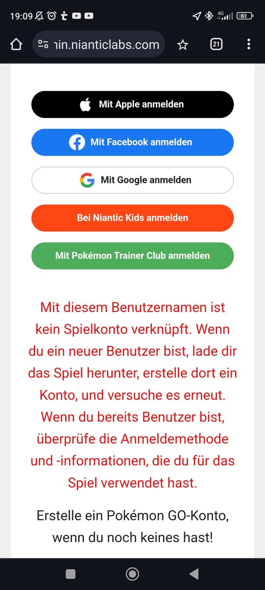 lout_81's tweet photo. @PokemonGOdeu @NianticLabs @NianticHelp @pokemongo ich kann mich nicht mehr in den webshop einloggen mit Facebook. Wieso? https://t.co/qAvhiylNxD