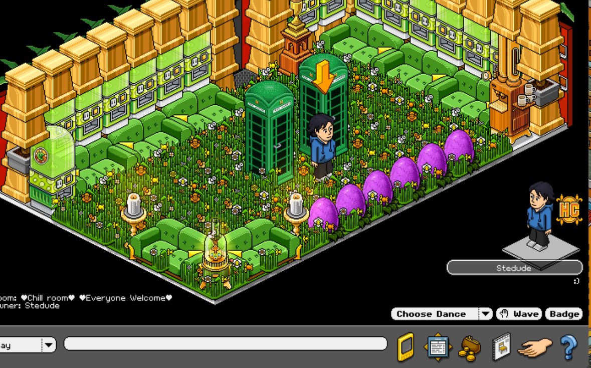 Still love my cute room on <a href="/HabboOrigins/">Habbo Hotel: Origins</a> - imagining a typewriter 🤭🤭🤭🤭🤭

#Habbo #HabboHotelOrigins